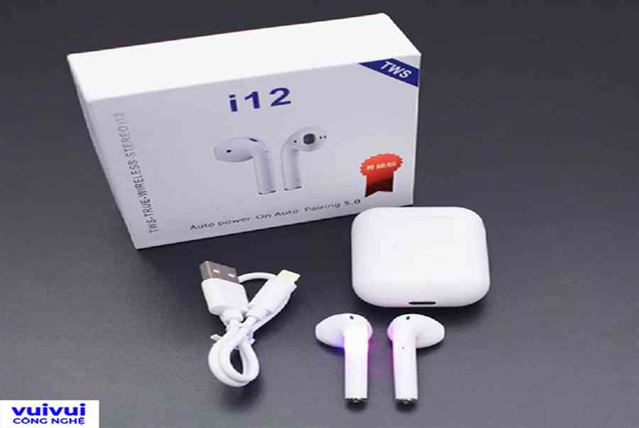 Tai nghe Bluetooth i12 TWS là gì Có nên mua tai nghe Airpod i12 không