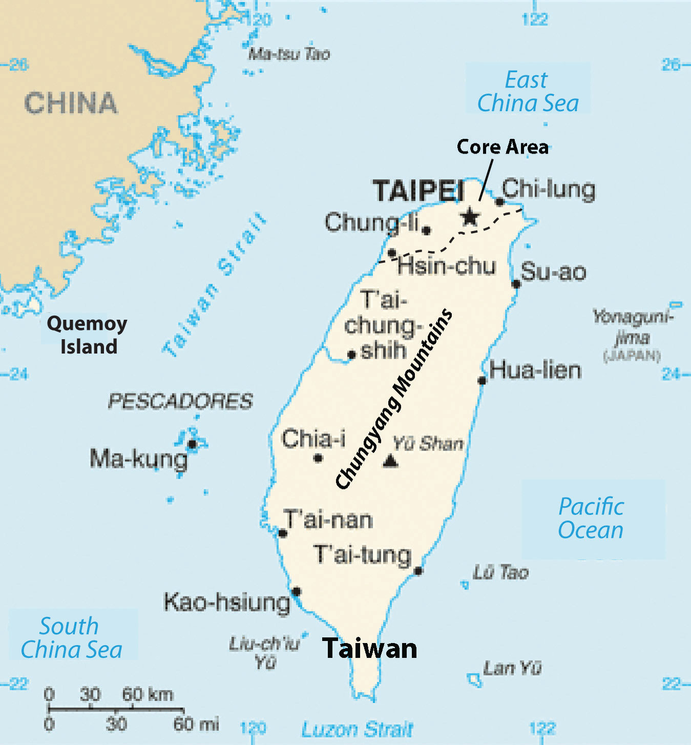 Taiwan - etymology - history - geography