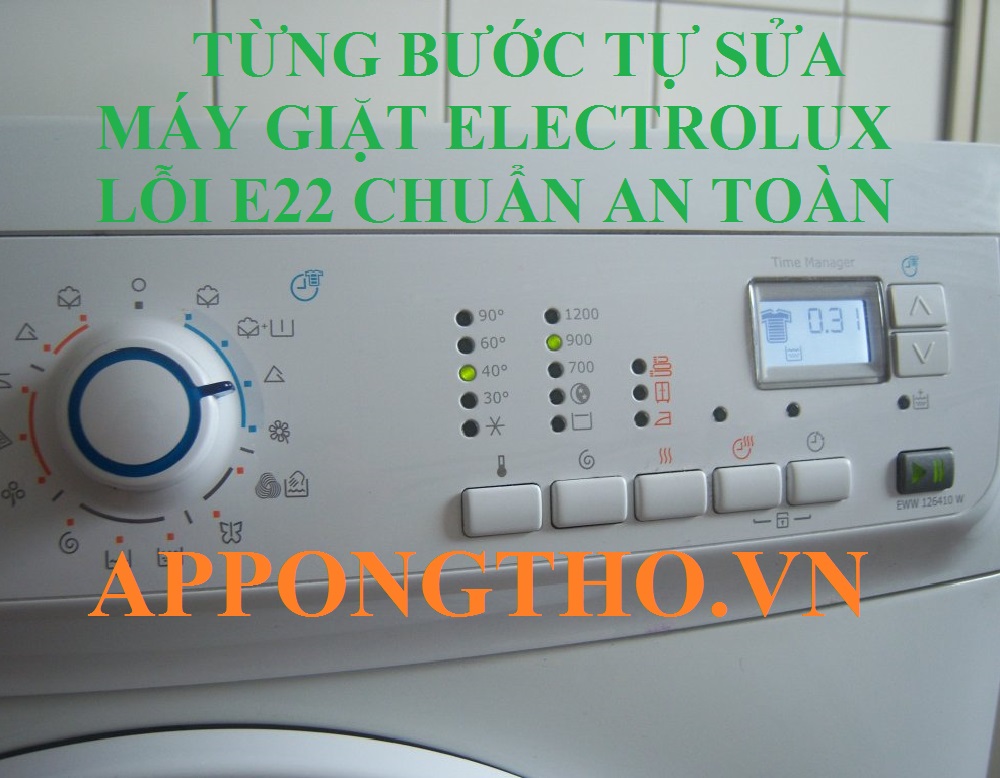 Máy Giặt Electrolux Báo Lỗi E22 Cần Hành Động Khẩn Cấp