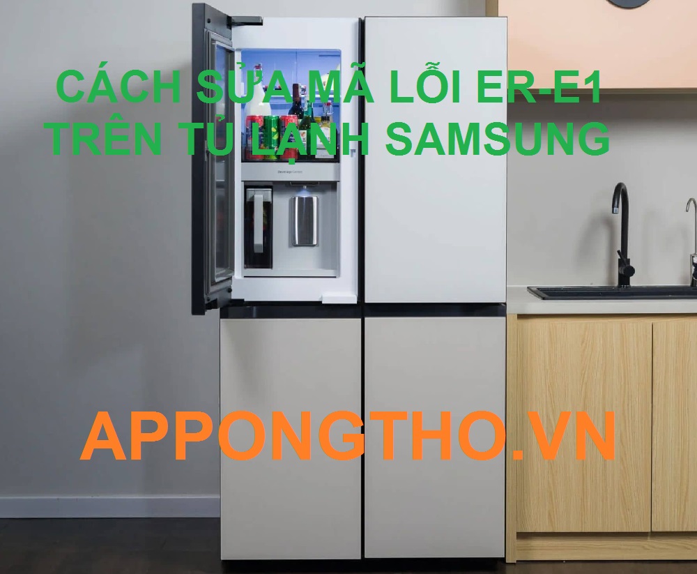 Sửa lỗi ER-E1 Trên tủ lạnh Samsung Inverter Side By Side