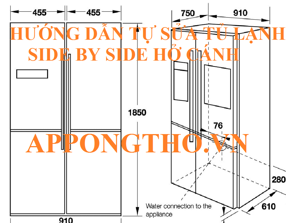 Tủ lạnh Side by Side hở cánh có là lỗi nghiêm trọng không?